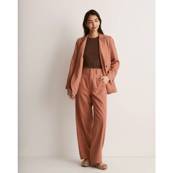 Madewell The Neale Straight-Leg Pant in Drapeweave - Picture 1 of 8